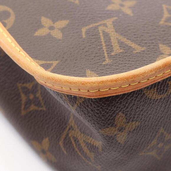 LOUIS VUITTON Brown Monogram Leather Messenger PM Shoulder Bag - Picture 6 of 10